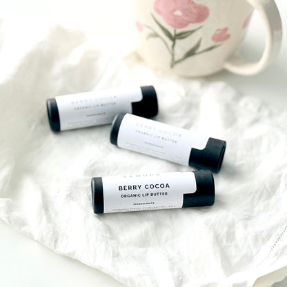 Organic Berry Cocoa Lip Butter - Limited Edition Valentine's Day