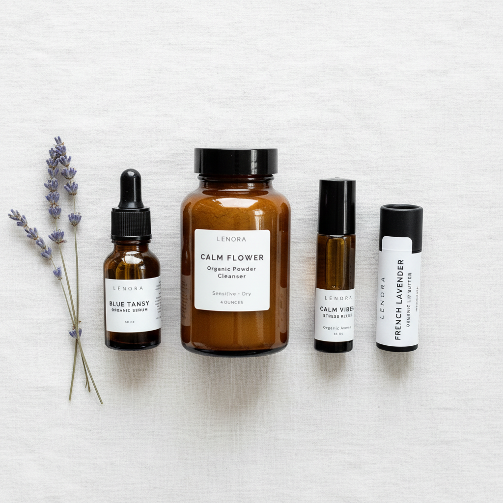 Lenora Calm Collection Flatlay